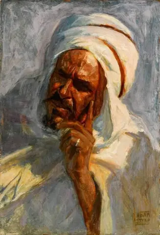 Hombre con turbante blanco