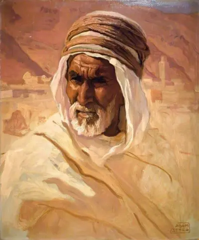 retrato de un beduino
