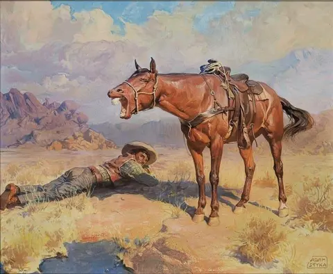 Vaquero descansando