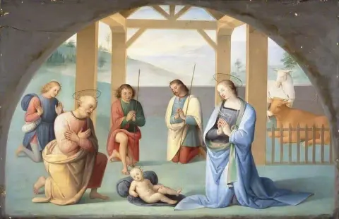 Adoration Of The Infant Christ