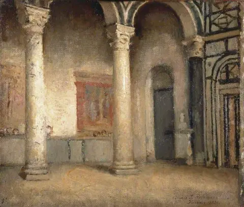Interior Of San Miniato Florence 1881