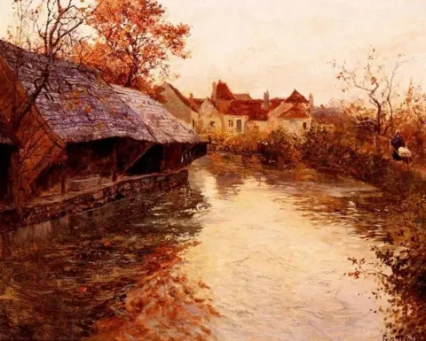 Aamujokikohtaus 1891