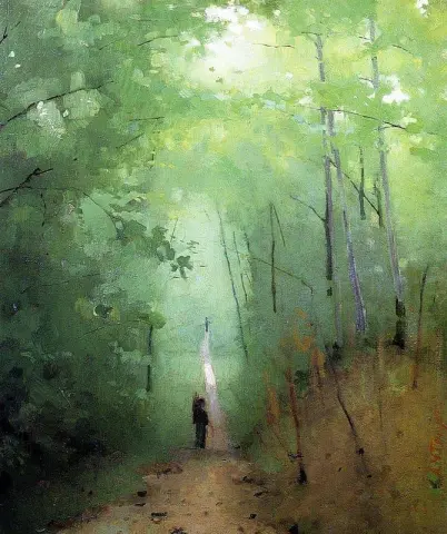 Landskap ved Fontainebleau-skogen ca. 1876