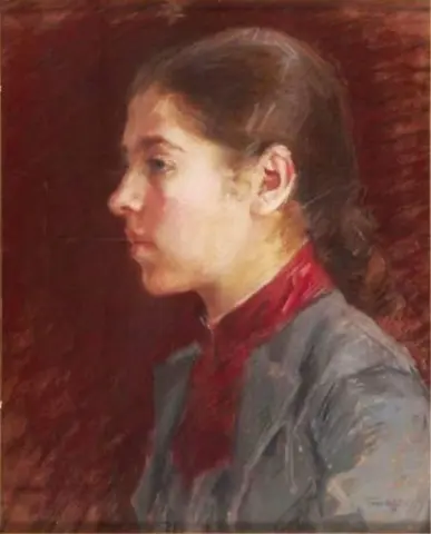 Taiteilijan sisar Gerda Thesleff