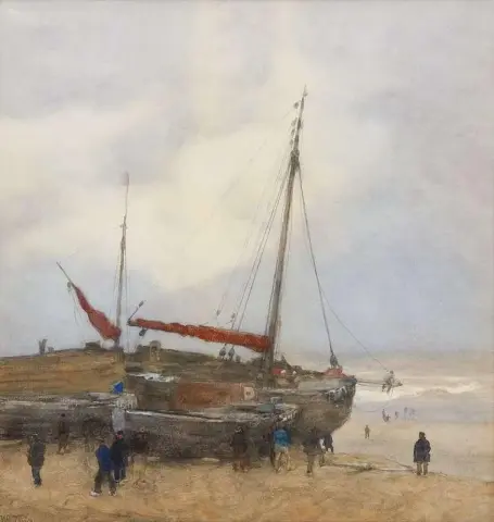 Bomschiten Op Het Strand Van Scheveningen