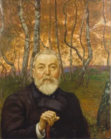 Omakuva koivulehtossa 1899