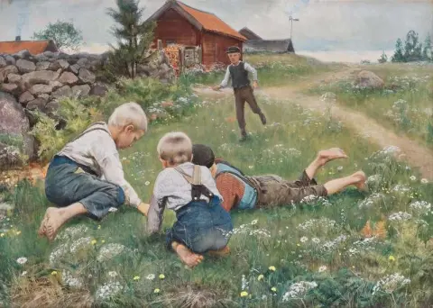 Meninos brincando