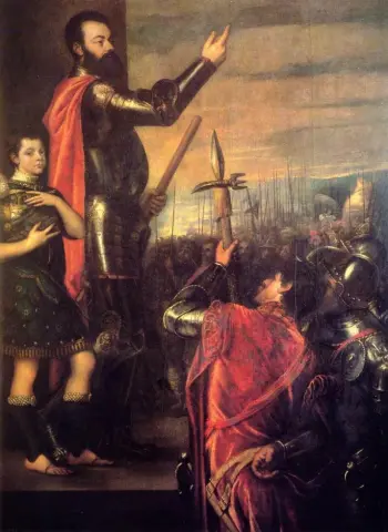Tal av Alphonse d'Avalos