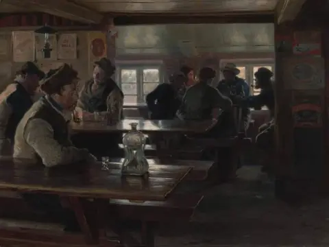 Interior de uma taberna 1886
