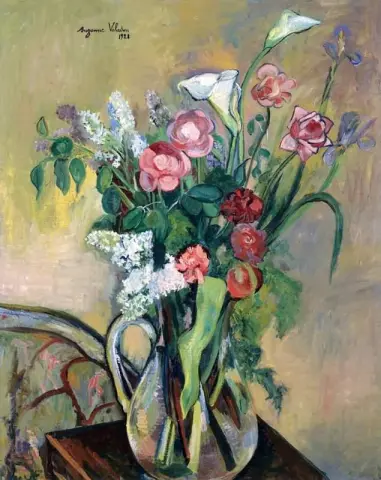 باقة في مزهرية كريستال 1928