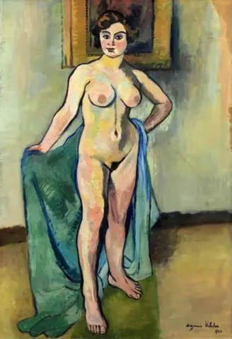 عارية كبيرة في اللوحة 1922