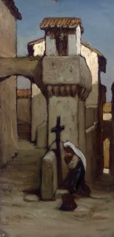Lilla helgedomen Subiaco Italien