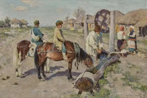 У корыта 1895