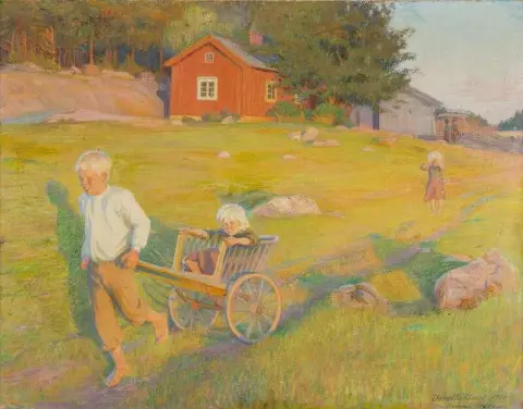 Children In A Meadow