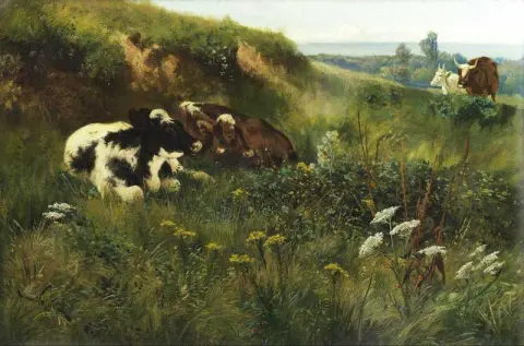 Cattle In A Meadow Landscape