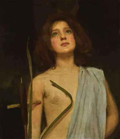 En ung helgen ca. 1874