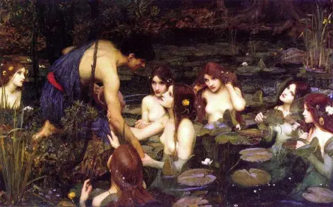 Hylas y las ninfas 1896