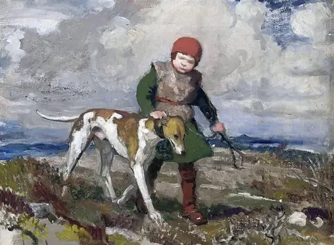María y el galgo Ca. 1917-20