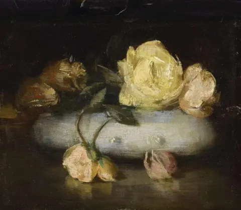 Stilleben med rosor 1884