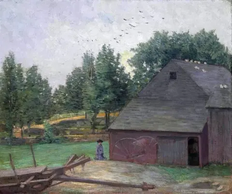 Sommar i Connecticut--den gamla ladan i Branchville 1890