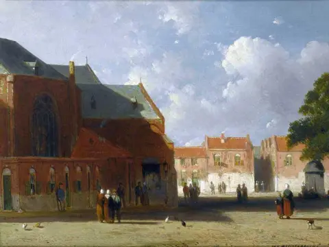 A View Of A Dutch Town