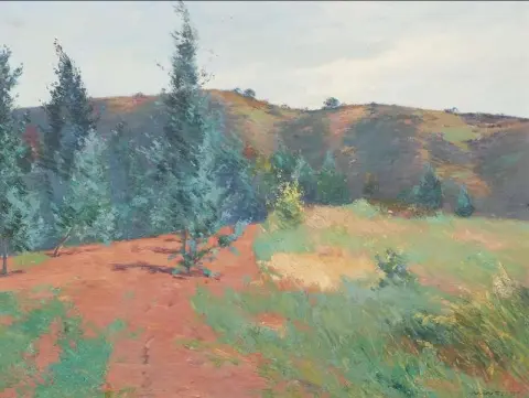 Op het voorhoofd van Laudamus Hill 1897