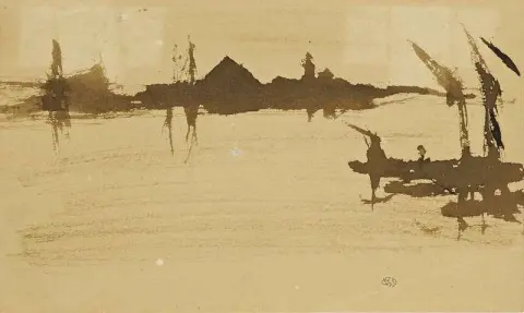 Battersea Reach ser over Themsen ca. 1872-78