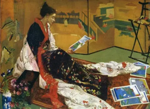 Caprice i lilla og gull The Golden Screen 1864