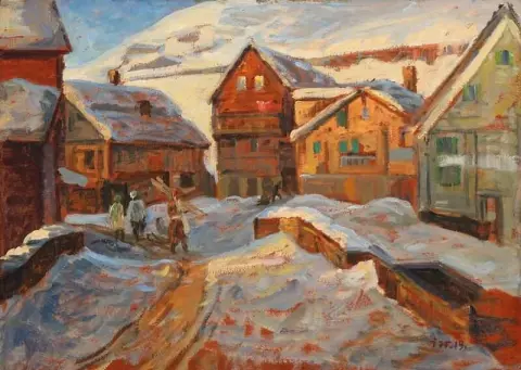 알프스 마을의 겨울날 1913