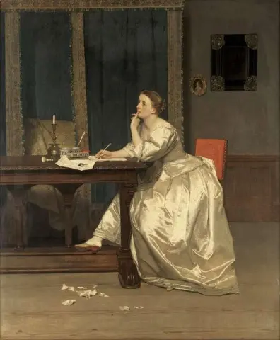 Att komponera ett svar 1858