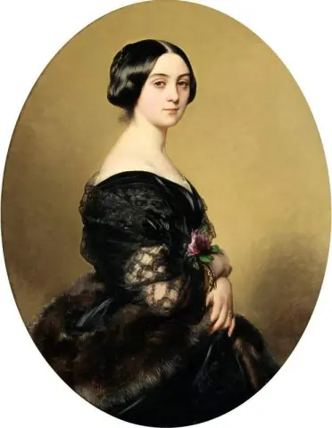 Paronitar Henri Hottinguer Nee Caroline Delessertin muotokuva 1851