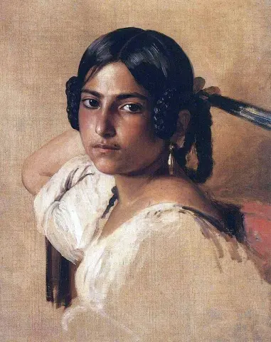Tutkimus italialaisesta tytöstä noin 1833-34