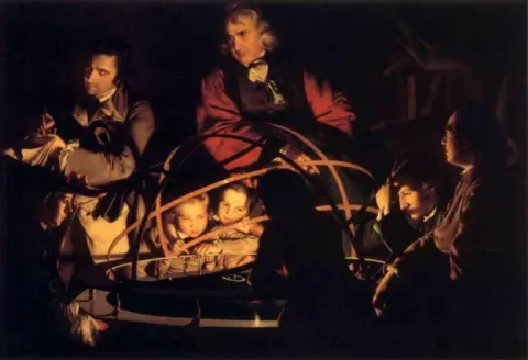 Философ, читающий лекцию об Оррери, 1766 г.