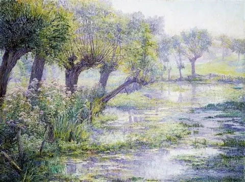 Kolikko D Etang - La Mare Le Matin noin 1906