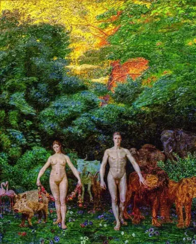 Adamo ed Eva nel Paradiso 1892