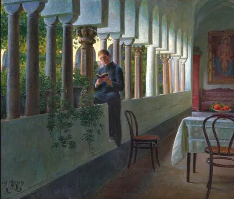 Lettura del sacerdote. Amalfi