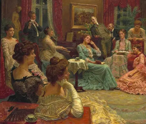 Festa serale a casa della famiglia Hagemann