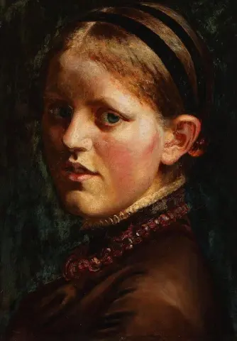 Ritratto della sorella dell'artista Bodil Wilhjelm Nee Zahrtmann
