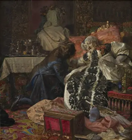 La morte della regina Sophie Amalie 1882