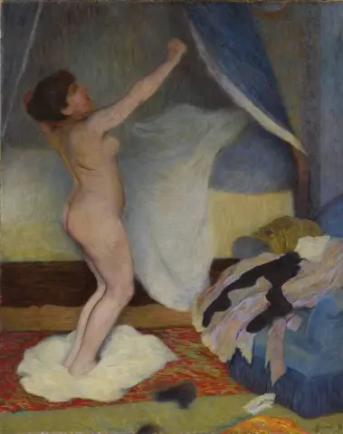 Kvinna S Stretching 1886