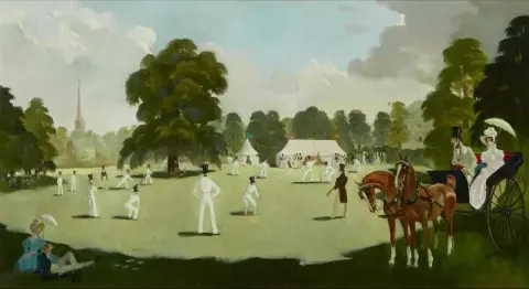 Un partido de críquet