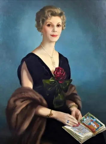 un retrato de una dama