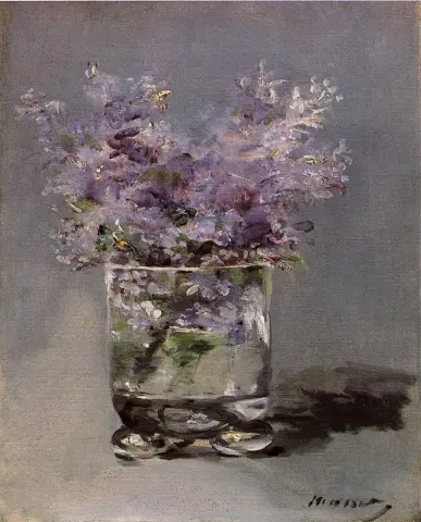 Lila en un vaso, c. 1882