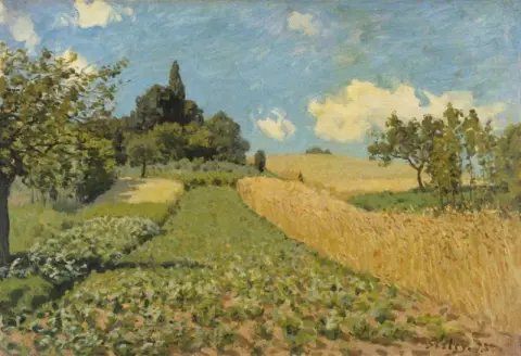 Viljapellot Argenteuilin kukkuloilla 1873