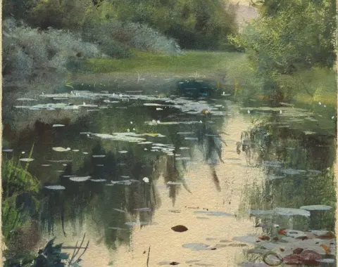 Studie van het landschap uit Mora, 1886