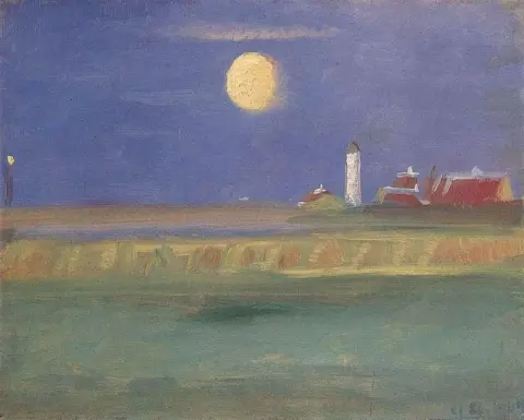 "Maanavond, Vuurtoren -1904"