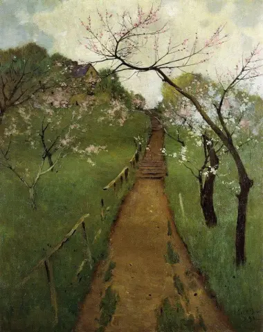"Paysage printanier de Dow - 1892