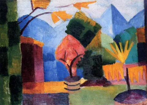 툰 호수의 정원 Garten Am Thuner See 1913