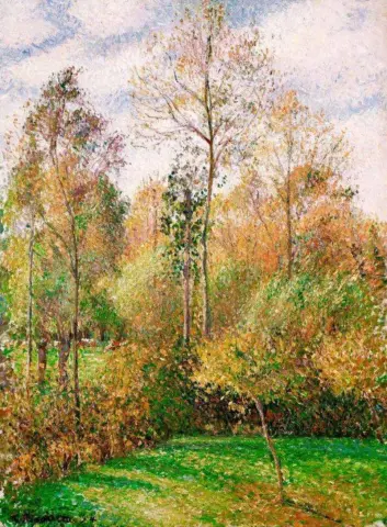 Otoño álamos Eragny 1894
