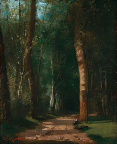 Allee Dans Une Foret - Camino en un bosque 1859